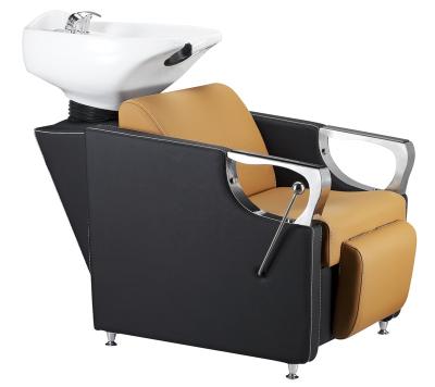 China Modern hot sale salon furniture salon equipment shampoo chair wiggle shampoo bed for sale