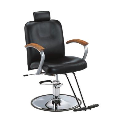 China Vintage Barber Chair New Recliner Leather Chair Folding, Reclining Chair With Footrest for sale