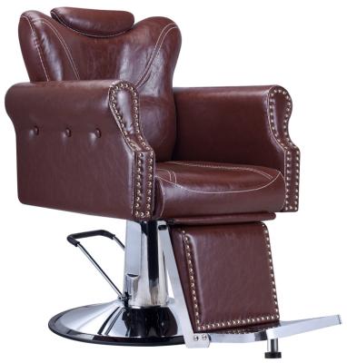 China Good Chair 2020 Gold Modern Antique Hairdressing Price Metal Hair Salon Barber Chair Extended Chair for sale