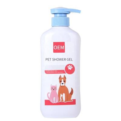 China Sustainable Pet Shower Gel Cat Grooming Products Natural Organic Antiarergic Clean Soft Bleaching Shampoo for sale