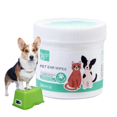 China Hot-selling OEM Eco Friendly Tear Stain Removal Pet Ear Wet Cloths Pet Grooming Wet Cloths for Dogs and Cats for sale