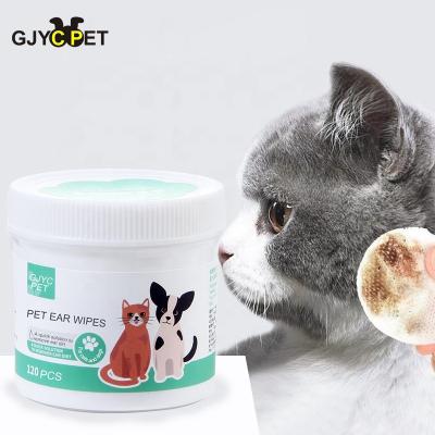 China Sustained Customized Pet Dog Cat Ear Deodorizer Organic Eye Tooth Cleaning Treatment Wipes 120 for sale