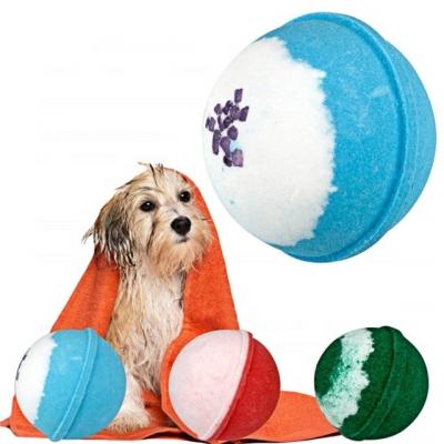 China Viable Wholesale Pet Bath Bombs Anti-Flea Bath Bombs For For Dogs Cats Moisturizing Doggy Enjoy Shower Time for sale