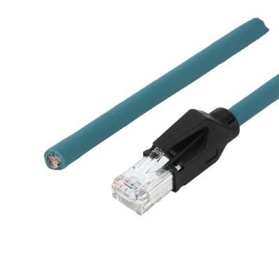 China Industrial network Ethernet RJ45 connector cable and cat6 network patch cord fire resistant protected sockets. for sale