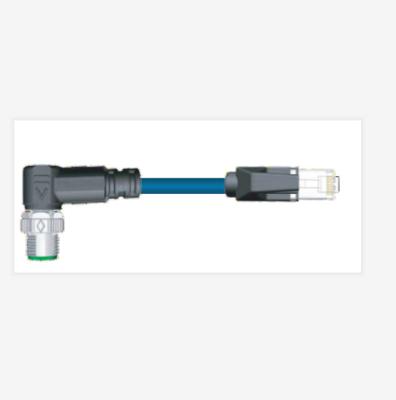 China Manufactured automobile ethernet bus protocol wiring M12 type to both end connectors of RJ45 8PIN wire. for sale