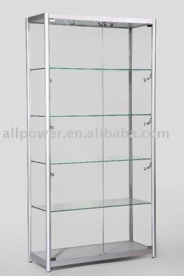 China Free Standing Display Showcases, Aluminum Profiles, Tempered Glass, Halogen Lights Illuminations, MDF Showcase for sale