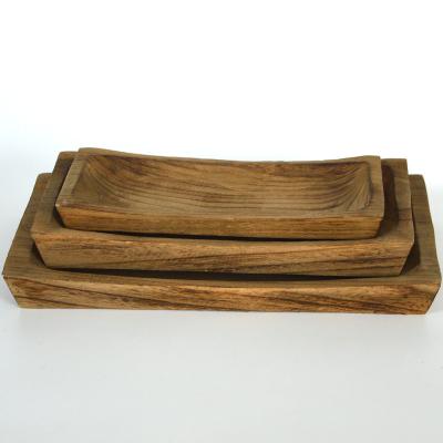 China Useful popular Europe Paulownia wood washed paulownia family A flower pot desk tray for sale