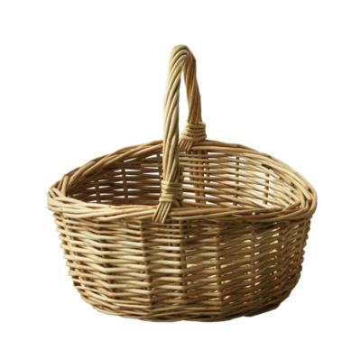 China Minimalist Water Woven Basket Willow Hand Woven Basket - Hand Woven Basket Blue Pastoral Beautiful for sale