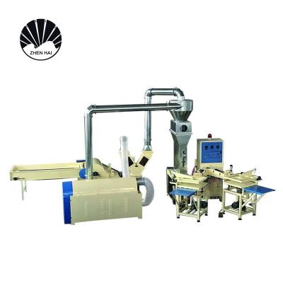 China Automatic polyester fiber pillow filling machine, fiber pillow making machine for sale