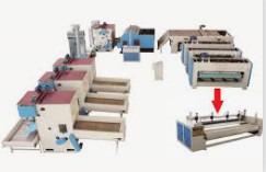 China Sintepon Wadding Making Machine Plant Production Line WJM-3 Nonwoven Polyester Fiber Polyester Fiber, Low Melt Fiber Etc for sale