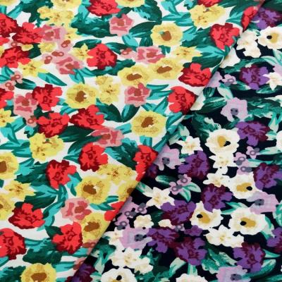 China HuaZu Wholesale Shrink-Resistant Textile China Manufacturer Woven Cotton Poplin Printed Fabric For Women Dress for sale