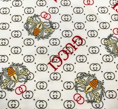 China Memory HuaZu Textile 100% Polyester Chiffon Logo Digital Printed Fabric for sale