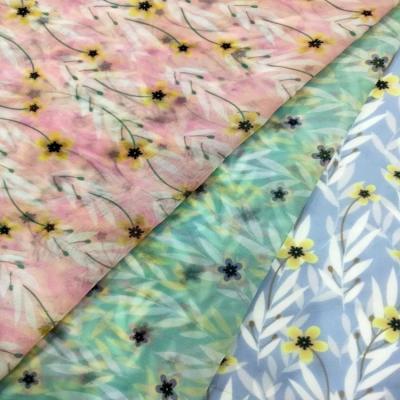 China Viable Wholeale Digital Print Polyester 100% Single Chiffon Fabric for sale