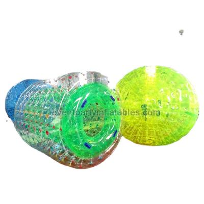 China Toy Multi Color Inflatable Transparent Zorb Ball Inflatable Human Bumper Ball, Glowing Inflatable Bubble Rolling Ball for sale