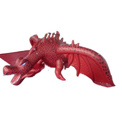 China Nylon Or PVC Customized Character Giant Inflatable Animal Dragon Dinosaur Rooftop Balloon Model For Advertising for sale