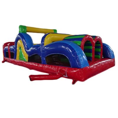 China New Model Outdoor PVC Tarpaulin Inflatable Playground Obstacle Course, Inflatable Racing Game For Kids for sale