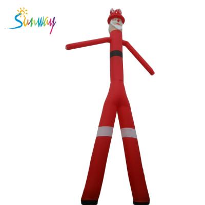 China Tear Stop Oxford Christmas Promotion Santa Claus Shape Inflatable Air Dancer, Inflatable Christmas for sale