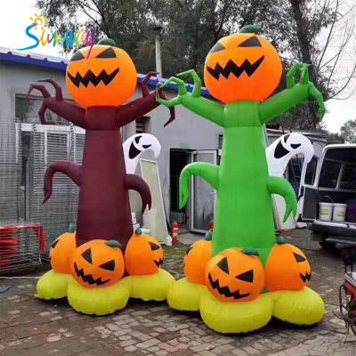 China Oxford Halloween Inflatables, inflatable pumpkin, tree and floating ghost manufacturing cheap price for sale