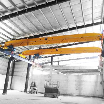 China Bridge Crane 1/3/1.5/7.5/10/20/25/32/50/60/65/100/110 Ton 60T Manual Operate Hydraulic Grab Bucket Foundry Overhead Bridge Crane for sale