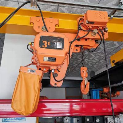 China Electric Chain Hosit Double Travel Gear Electric Chain Hoist For Cranes for sale