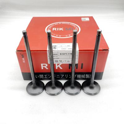 China Factory Rikmi J05E engine block cylinder head intake valve diesel exhaust valve for Hino engine parts S1371-11632 for sale