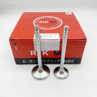 China Factory Rikmi 6BD1 engine block cylinder head intake valve diesel exhaust valve for Isuzu engine parts 1-12551139-5 1-12551139-0 for sale