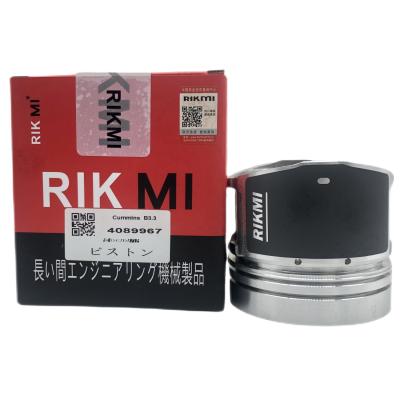 China RIKMI factory quality B3.3 piston for Cummins diesel engine machinery engine parts 4089967 engine repair kit factory direct for sale