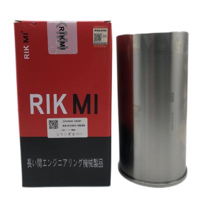 China Factory high quality Rikmi 65.01201-0050 engine cylinder liner is used for Doosan DE08T engine excavator repair kit for sale