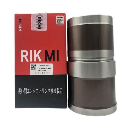 China Factory high quality Rikmi 3948095 engine cylinder liner is used for Cummins 6D114 engine excavator repair kit engine assembly parts for sale