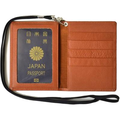 China Custom Made Japan Style PVC Passport Cover Travel Business Men PU Leather Passport Holder Wallet for sale