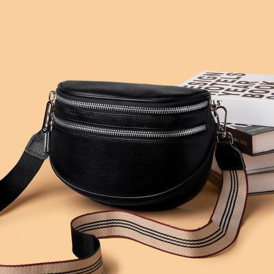 China Water Proof Fashion Ladies Pebble Travel Fanny Pack Leather Waist Bag PU Leather Belt Bag for sale