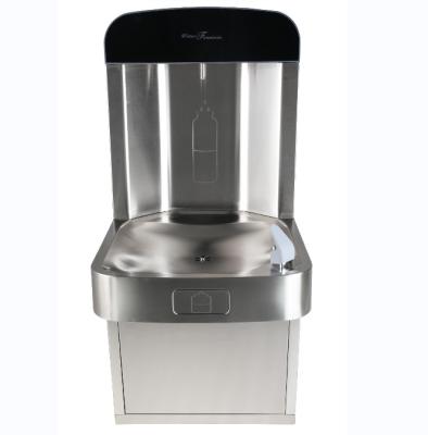 China Drinking Station Wall Mounted Water Cooler RV Stainless Steel Touchless Bottle Filler for sale