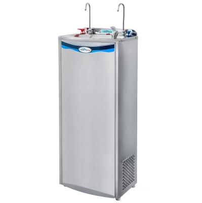 China Hotel Stainless Steel 304 Water Dispenser Drinking Cold Hot Water Chiller With Compressor for sale