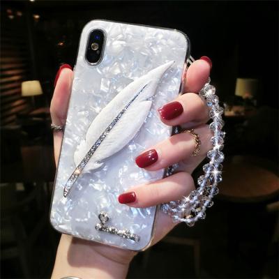 China new Anti-scratch style feather silicone mobile phone case for OppoR17 reno R9 R9S R11 R15 for sale