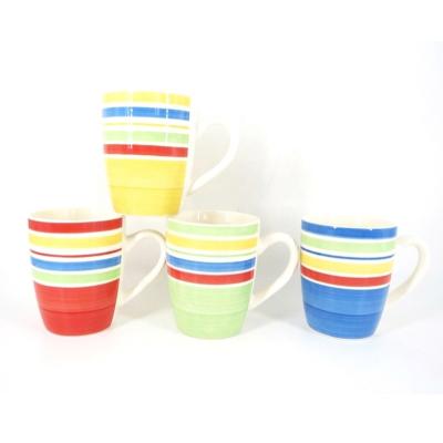 China Sustainable new seriesl hand printing ceramic mug for sale