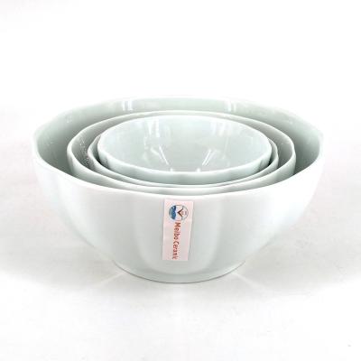 China Viable Porcelain Jade Pumpkin Bowl Set for sale