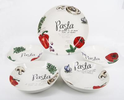 China 5 Pcs Country Side Disposable Style 11" pasta dish places with cut for sale