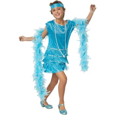 China Halloween Cosplay Suits Best Sellers Children Holiday Luxury Costumes Kids Funny Party Halloween Blue Dress for sale