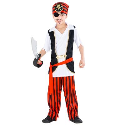 China Halloween Cosplay Suits New Product Pirate Outfits for Boy  with Eye Patches Halloween Party Clothes Suit for sale