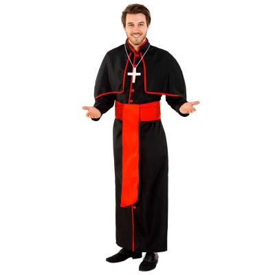 China Halloween Cosplay Suits Top Grade Halloween Party Costumes for Adult Male Priests Black Cosplay Clothes Suit for sale