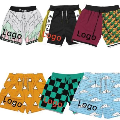 China Wholesale Custom Basketball Jogger Anti-Wrinkle Logo Mesh Shorts Sports Sublimation Print Casual Elastic Polyester For Men's Style Mesh Shorts for sale