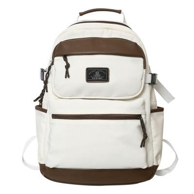 China Custom Vintage Multi-pocket Nylon School Bag Outdoor Student Sports College Laptop Backpack Custom Women Men Backpack For Teenager for sale