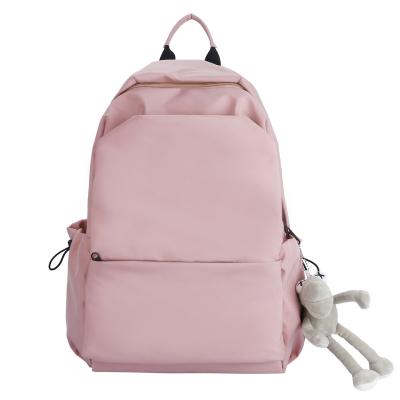 China Large candy color school college campus backpack men couples shoulder bag teenage waterproof nylon custom made casual girl for women for sale