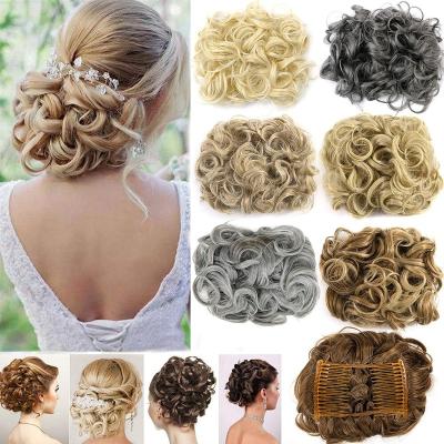 China High Temperature Fiber Hair Ornament Headdress Flower Chemical Fiber Fake Hair Female Circle for sale