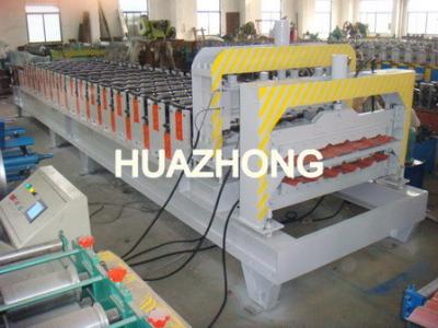 China Double Layer Colored Steel Roof Roll Forming Machine  with Touch Screen , Roof Roll Forming Equipment for sale