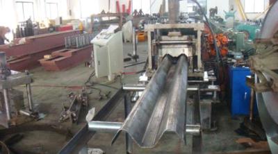 China 35KW 380V 50Hz Guardrail Roll Forming Machine for 300mm Effective Width with 5-10m/min Speed for sale