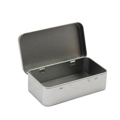 China Paint Wholesale Supplier Tinplate Tin Case, Small Item Storage Tin Boxes, Empty Metal Case With Hinge for sale