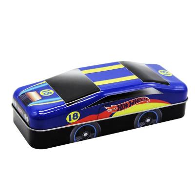 China Paint Custom Factory Car Shaped Toy Tinplate Paint Tin Boxes, Candy Gift Metal Tin Case for sale