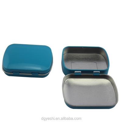 China Chocolate / Cookie / Other Small Personalized Hinged Tin Packaging Box Custom Mint Tin, Candy Mints Tin Box for sale