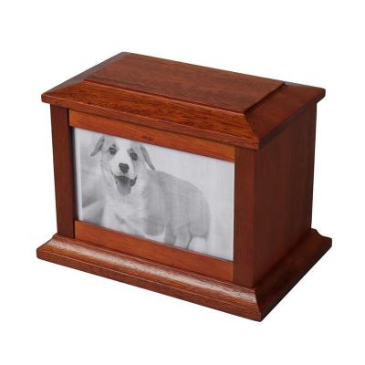 China Viable Pet Cremations Dogs Cats Cremation Pet Caskets Small Pet Casket Eco-Friendly Wooden Pet Casket Urn for sale